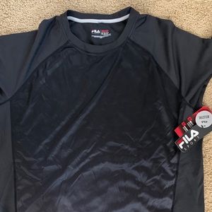 New Black Fila wicking sport shirt size XL.